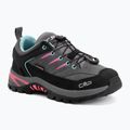 Взуття трекінгове дитяче CMP Rigel 2.0 Low Waterproof grey/acquarius/pink fluo
