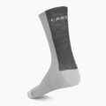 Шкарпетки чоловічі Castelli Castelli Logo 18 Merino Sock silver gray/dark gray 2