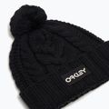 Шапка зимова Oakley Harper Pom Beanie black/white logo 2