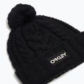 Зимова шапка Oakley Harper Pom Beanie з чорно-білим логотипом 2