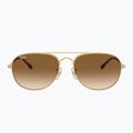 Окуляри сонцезахисні Ray-Ban Bain Bridge arista gold/clear brown 2