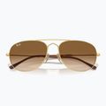 Окуляри сонцезахисні Ray-Ban Bain Bridge arista gold/clear brown 3