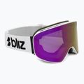 Окуляри гірськолижні Bliz Flow matte white/smoke/pink