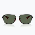 Окуляри сонцезахисні Ray-Ban Rb8336M Scuderia matt black/dark green 6