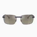Окуляри сонцезахисні Ray-Ban RB4470 Polarized+ Lenses sand dark blue/grey gradient chromance 2