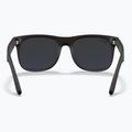 Окуляри сонцезахисні дитячі Ray-Ban Justin matt rubber black/blue mirror 4