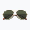 Окуляри сонцезахисні Ray-Ban Aviator Metal II gold arista/green g-15 3