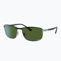 Окуляри сонцезахисні Ray-Ban Rb3671 Polarized+ Lenses black silver/dark green polarized+ 4