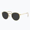 Окуляри сонцезахисні Ray-Ban Round Metal gold/black polarized 4