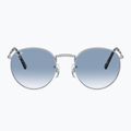 Окуляри сонцезахисні Ray-Ban New Round silver/blue 2