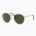 Окуляри сонцезахисні Ray-Ban New Round gold/green 4