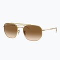 Окуляри сонцезахисні Ray-Ban RB3707 Polarized+ Lenses arista gold/brown 4