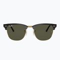 Окуляри сонцезахисні Ray-Ban Clubmaster Classic black/gold/green g-15 2