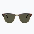 Окуляри сонцезахисні Ray-Ban Clubmaster Classic tortoiseshell/gold/green g-15 2