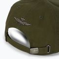 Чоловіча бейсболка Aeronautica Militare Basic з металевим орлом військово-зеленого кольору 5
