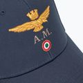 Чоловіча бейсболка Aeronautica Militare бавовняна з логотипом синя темно-синя 3
