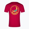 Футболка  чоловіча La Sportiva Climbing on the Moon fucsia/giallo 2