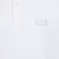 Футболка поло чоловіча EA7 Emporio Armani Core Identity Polo white / silver logo 3