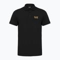 Футболка поло чоловіча EA7 Emporio Armani Core Identity Polo black / gold logo