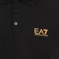 Футболка поло чоловіча EA7 Emporio Armani Core Identity Polo black / gold logo 3