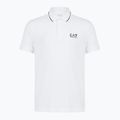 Футболка поло чоловіча EA7 Emporio Armani Core Identity Piqué Polo white