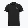Футболка поло чоловіча EA7 Emporio Armani Core Identity Piqué Polo black