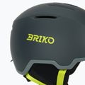Шолом гірськолижний Briko Aran matt shark gray/light gray/electric lime 7