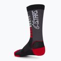 Велошкарпетки чоловічі Alpinestars Drop 22 black/bright red 2