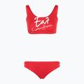 Купальник роздільний жіночий EA7 Emporio Armani Maxi Logo Bikini Top racing red