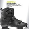 Ролики чоловічі Rollerblade Crossfire LX black/lime 10