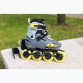 Роликові ковзани дитячі Rollerblade Apex Jr charcoal/yellow 9