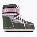 Черевики зимові жіночі Moon Boot Icon Low Space Racing forest green/silver/pink 2