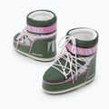 Черевики зимові жіночі Moon Boot Icon Low Space Racing forest green/silver/pink 8
