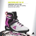 Ролики жіночі Rollerblade Macroblade 84 W light grey/violet/orange 8