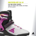 Ролики жіночі Rollerblade Macroblade 84 W light grey/violet/orange 11