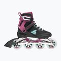 Ролики жіночі Rollerblade Macroblade 84 W black/burgundy/ocean green 2