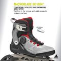 Ролики чоловічі Rollerblade Macroblade 90 Boa black/grey/red 8