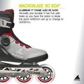 Ролики чоловічі Rollerblade Macroblade 90 Boa black/grey/red 9