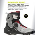 Ролики чоловічі Rollerblade Macroblade 90 Boa black/grey/red 10