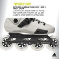 Ролики Rollerblade Twister 90R white smoke/black 9