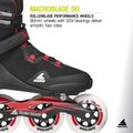 Ролики чоловічі Rollerblade Macroblade 90 black/red 8