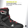 Ролики чоловічі Rollerblade Macroblade 90 black/red 10