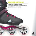 Ролики жіночі Rollerblade Macroblade 90 W black/burgundy/ocean green 10