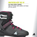 Ролики жіночі Rollerblade Macroblade 90 W black/burgundy/ocean green 11