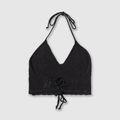 Топ жіночий Kaotiko Tiran Crochet Menorca black 6