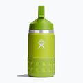 Термопляшка Hydro Flask Wide Mouth Straw Lid And Boot 355 ml зелена W12BSWBB318