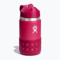 Термопляшка Hydro Flask Wide Mouth Straw Lid And Boot 355 ml рожева W12BSWBB623 2