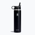 Термопляшка Hydro Flask Wide Flex Straw 710 ml чорна W24BFS001