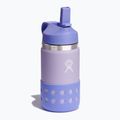 Термопляшка Hydro Flask Wide Mouth Straw Lid And Boot 355 ml фіолетова W12BSWBB519 2