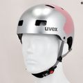 Шолом велосипедний дитячий UVEX Kid 3 сріблясто-рожевий 41/4/819/36/17 13